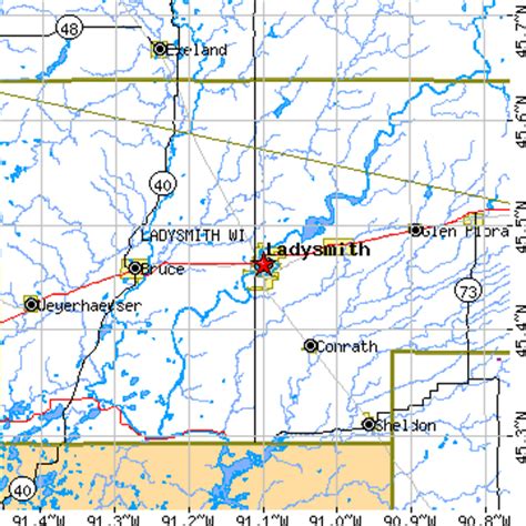 Ladysmith, Wisconsin (WI) ~ population data, races, housing & economy