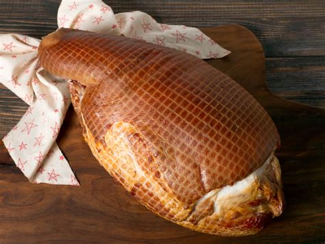 how to carve a ham with the bone in