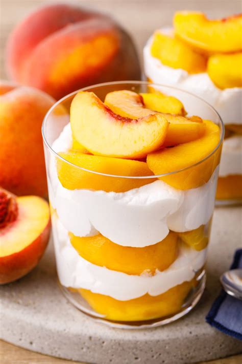 Easy 5-Ingredient Peaches and Cream with Fresh Peaches - Nurtured Homes