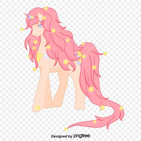 Pink Unicorn Cartoon Elements, Element, Unicorn PNG Transparent Clipart ...
