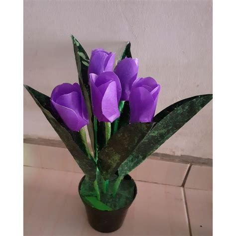 jual bunga  plastik shopee indonesia