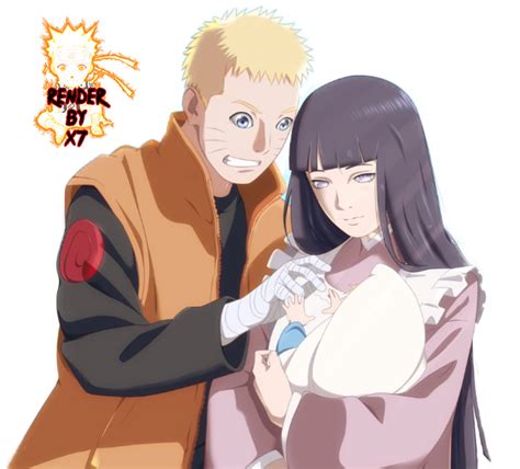 Naruto And Hinata Family Render By @X7DeviantaArt by X7DeviantaArt on ...