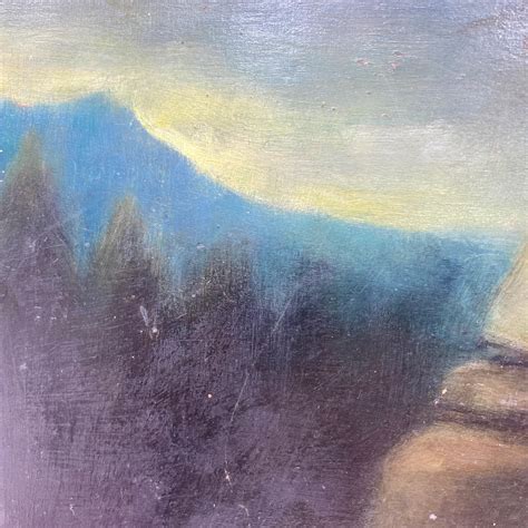 Original Oil Painting by Germaine Dawis, France 1921, a Nude Redhead