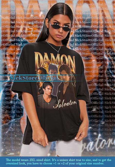 DAMON SALVATORE Vintage Shirt, Damon Salvatore Homage Tshirt, Damon ...