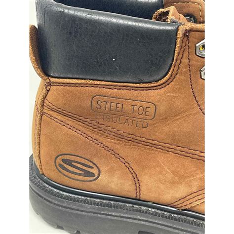 Women's Skecher's Leather Work Hiking Boots Steel Toe… - Gem