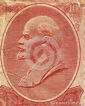 lenin   soviet banknote stock image cartoondealercom