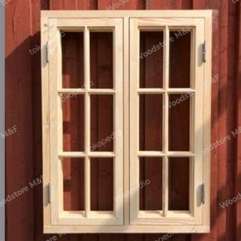Jual 5 jendela rumah jendela kayu jati minimalis simpel dan elegan ...