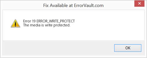 fix error  errorwriteprotect  media  write protected