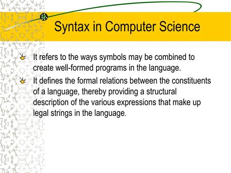 syntax lecture  powerpoint    id