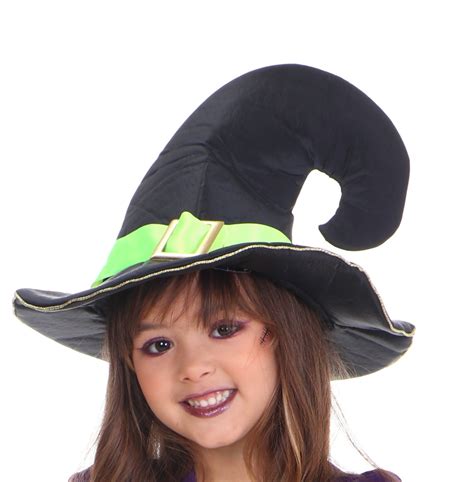 Chapéu De Bruxa Infantil - Chapéu de Bruxa Infantil Poção Mágica - Fita de Cetim Verde
