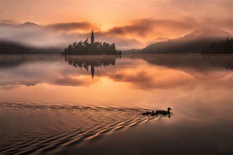 Lake Bled, Slovenia, Lake, Temples, Sky, HD Wallpaper | Rare Gallery