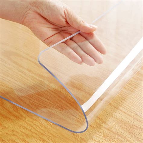 amazoncom crystal plastic table cover protector square