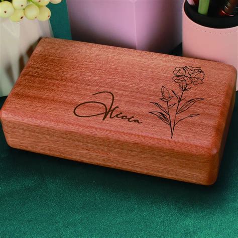Custom Engraved Jewelry Box,personalized Wood Jewelry Box,jewelry ...