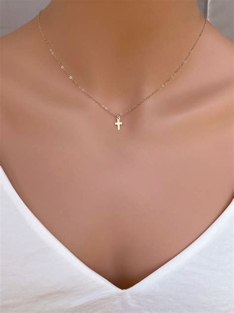 Necklace Cross Gold at Jo Diggs blog