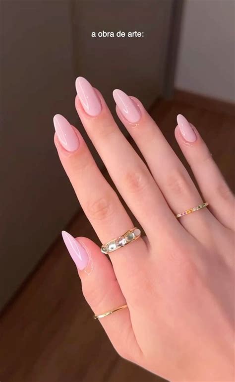 Unha Em Gel Rosa Claro - Unhas delicadas rosa claro | Unha rosinha claro, Unha rosa clara ...