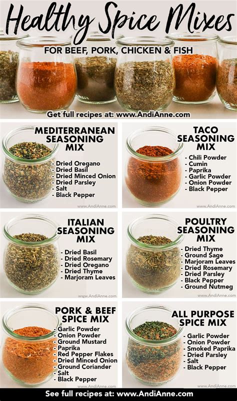 6 Homemade Spice Blends To Season Meals