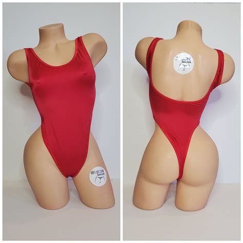Red With Red Trim Custom Logo Option 1 Piece Bodysuit Size SMALL - Etsy
