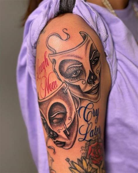 Laugh Now Cry Later Tattoo Drawings: Meaningful Art for Life’s Moments