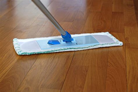The Mop on the Parquet Floor Stock Image - Image of cleaned, maid: 67117399