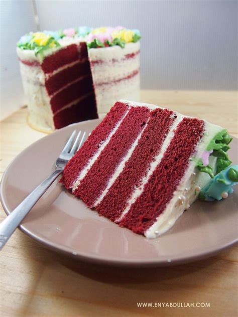 resepi kek lapis cheese red velvet grace hardacre