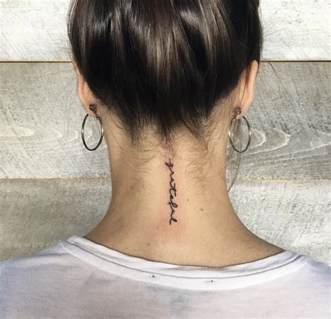 Simple Tattoo Ideas For Women Neck - Viraltattoo