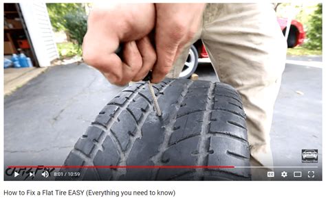 how to fix a flat tire without removing it
