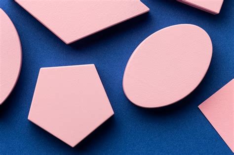 photo flat lay  geometrical shapes