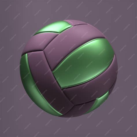 Premium Photo | Sports Ball 3D Rendering Purple Background Purple ...