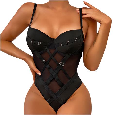 Fengqque Women Sexy Hollow Sexy One-Piece Stockings Suspenders