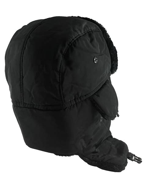 Top Headwear Winter Trapper Trooper Aviator Hat - Black - Walmart.com