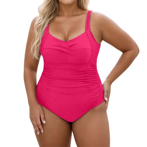 Yuncity Womens Swimsuits One Piece Plus Size Swimwear Monokini Push Up