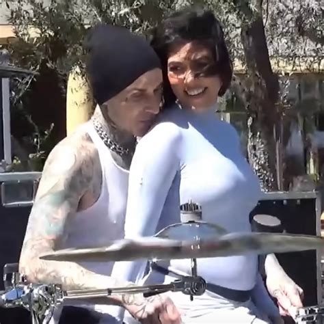 Kourtney Kardashian Announces Pregnancy at Husband Travis Barker's