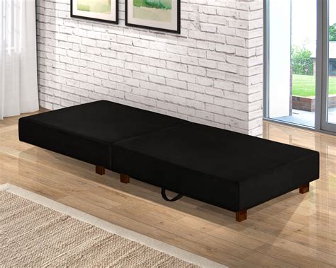 cama dobravel portatil solteiro preta anyben madeiramadeira