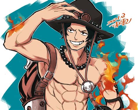 Download Portgas D. Ace Anime One Piece HD Wallpaper by あにや(東雲