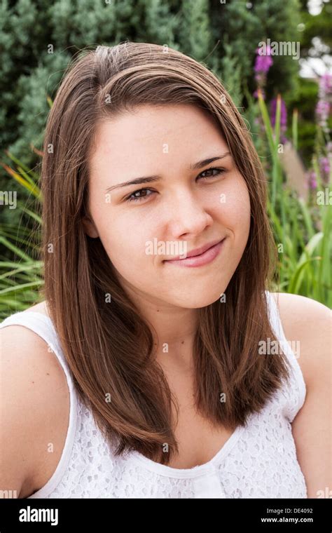 portrait young pretty woman posing  res stock photography  images