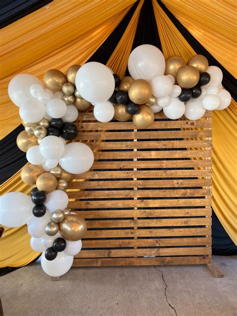 White gold black balloon garland – Artofit