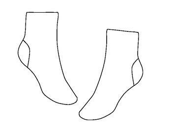 design  pair  odd socks printable template design  socks coloring