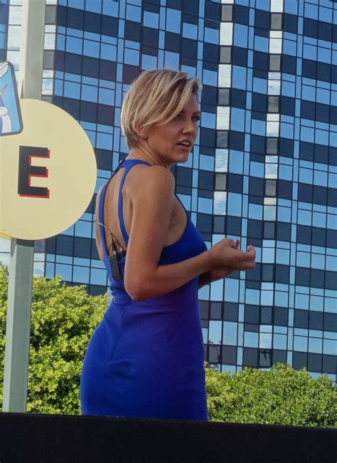 CHARISSA THOMPSON on the Set of Extra in Universal City 10/08/2015