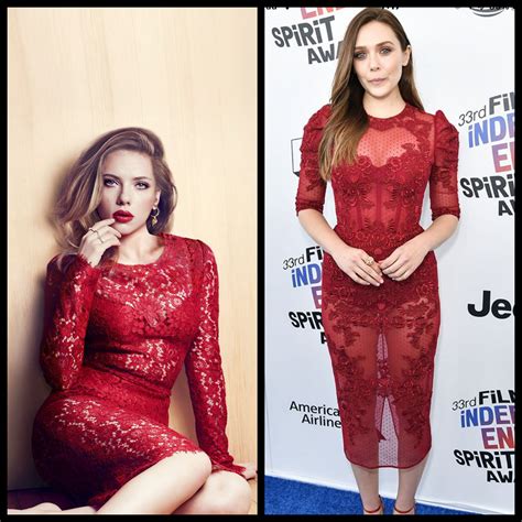 Scarlett Johansson & Elizabeth Olsen looking good in red. : r/Celebs