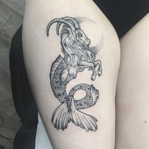 Тату знак зодиака Козерог ♑ — значение, фото, эскизы и примеры для ...
