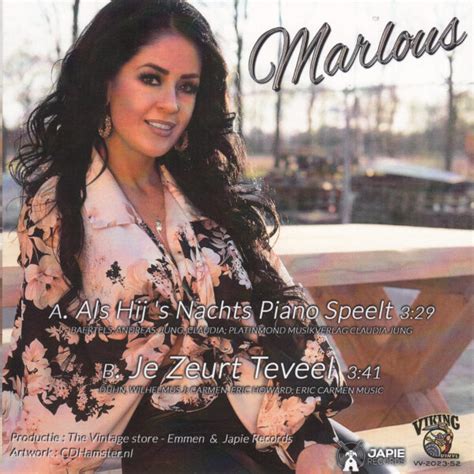 , Marlous – Als Hij S’Nachts Piano Speelt / Je Zeurt Te Veel – Viking Vinyl