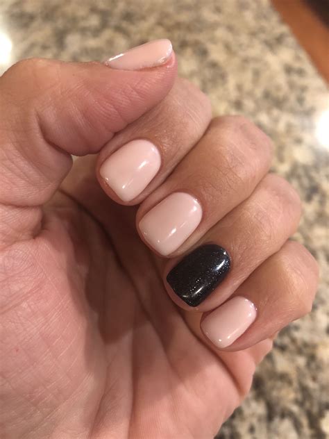 OPI 2 coats Funny Bunny and 1 coat Bubble bath, ring finger is OPI