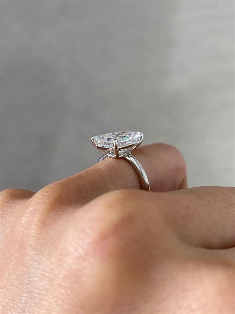 Radiant Cut Moissanite Solitaire Ring, #1 Best Engagement Rings