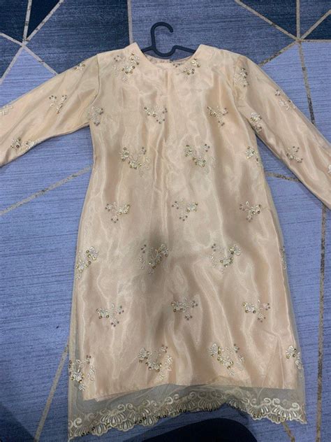 golden lace baju kurung womens fashion muslimah fashion baju kurung