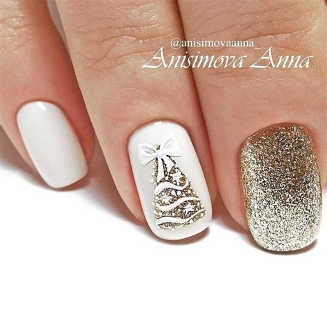 Pin by Anikó Lénárt on WinterNails | Christmas gel nails, Festival ...