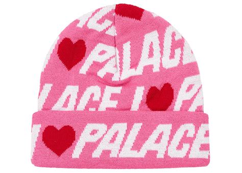palace  love palace beanie fruity pink mens ss