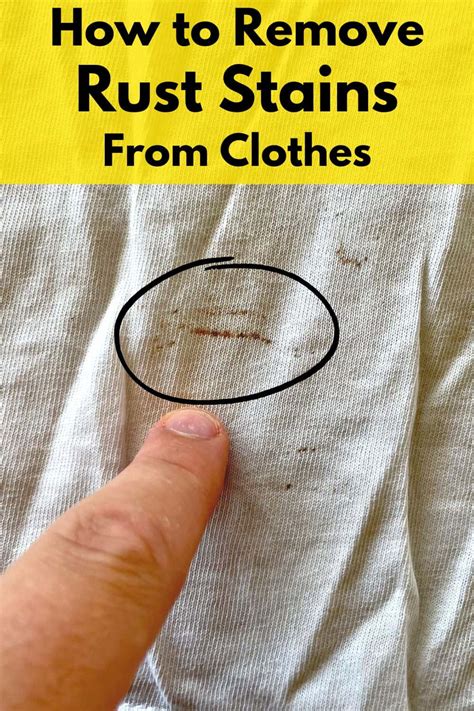 How to Remove Rust Stains From Clothes (Quick and easy) – Organizing.TV