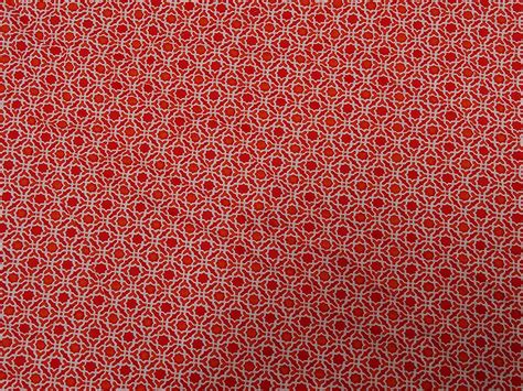 Red Geometric Print Apparel Fabric Sewing Material Home | Etsy