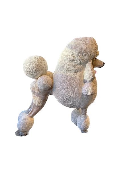 Pair of Life Size Fiberglass French Poodles at 1stDibs | french poodle
