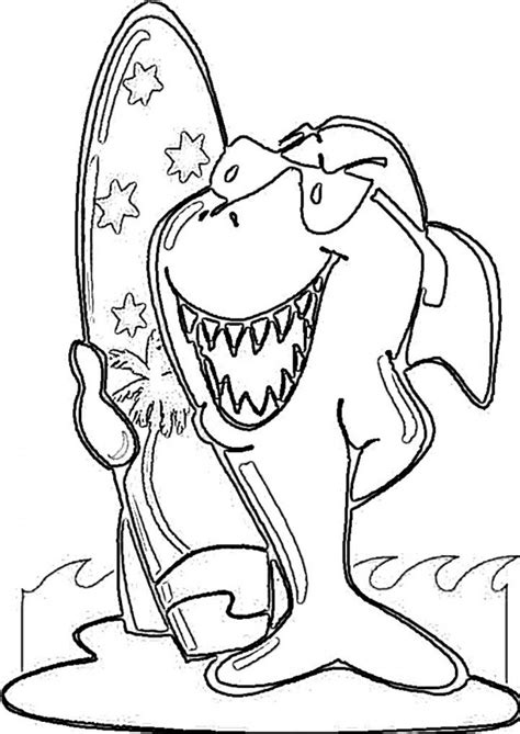 shark coloring pages for kids - Clip Art Library